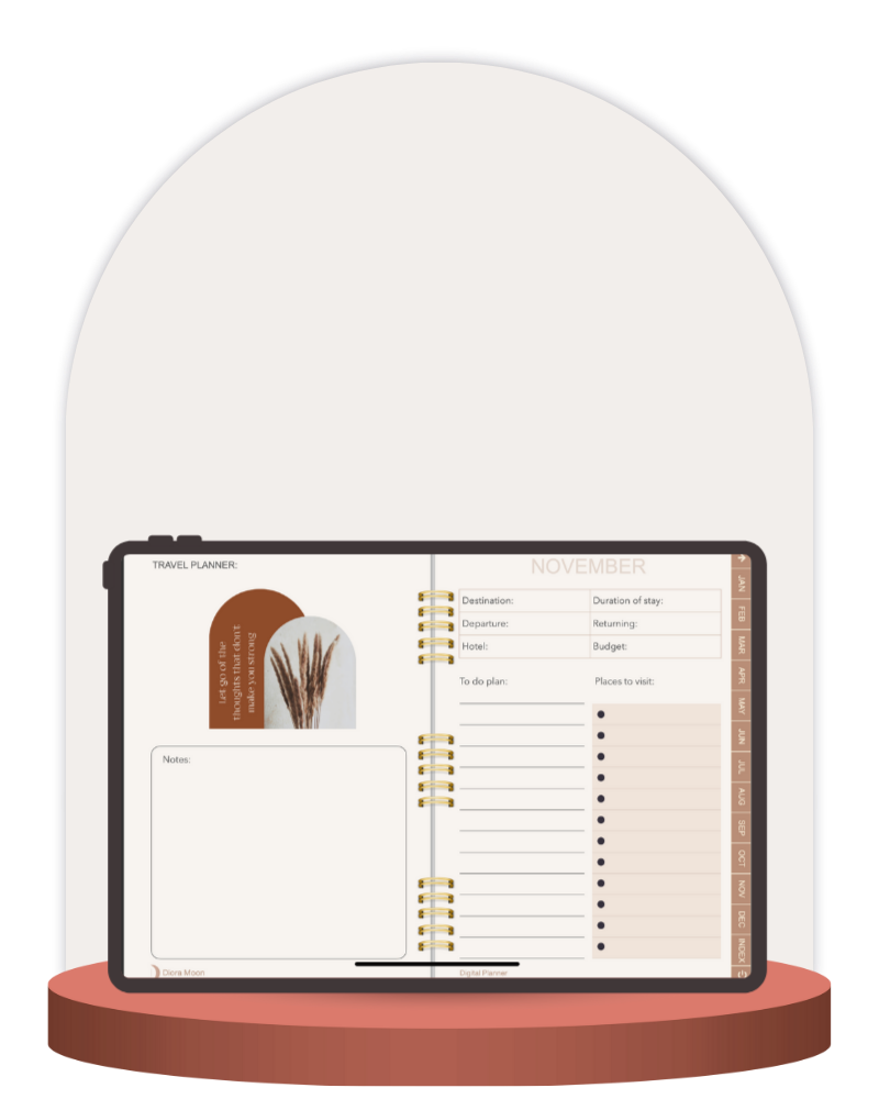 Diora Moon Undated Digital Planner