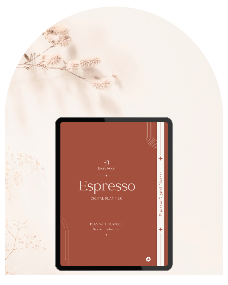 Espresso Undated Digital Planner