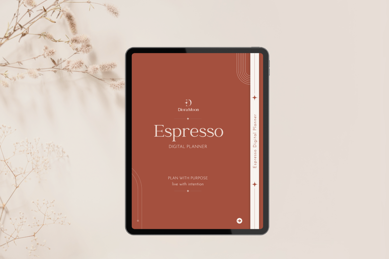 Planner digital nedatat Espresso